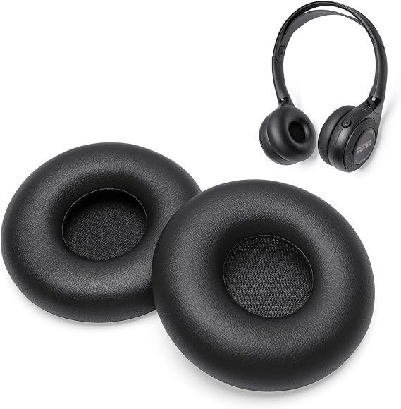 Ear Pads Soft Protein Leather Compatible with GMC Yukon Denali,GM Yukon,2017-2022 Chevrolet/Chevy Suburban Tahoe,Ford Digital Audio Headphone Entertainment DVD Systems Headset Cushion EarPads