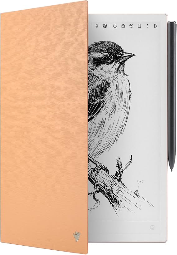 Orange Protective Folio Case for iFLYTEK AINOTE 2 Note-Taking Tablet | Premium PU Leather, Slim& Lightweight, Durable Cover for Digital Notebook, Water and Dustproof, Sunrise