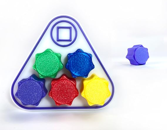 Gonggi Korean Game, Solid Weighted, Korean Traditional Play Game, Stone Catching (1SET/ Triangle)