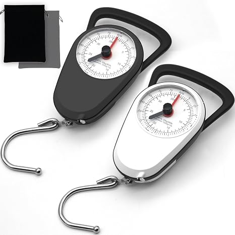 2PC Hand Luggage Weight Scale & Drawstring Bags for Travel Fish Suitcase