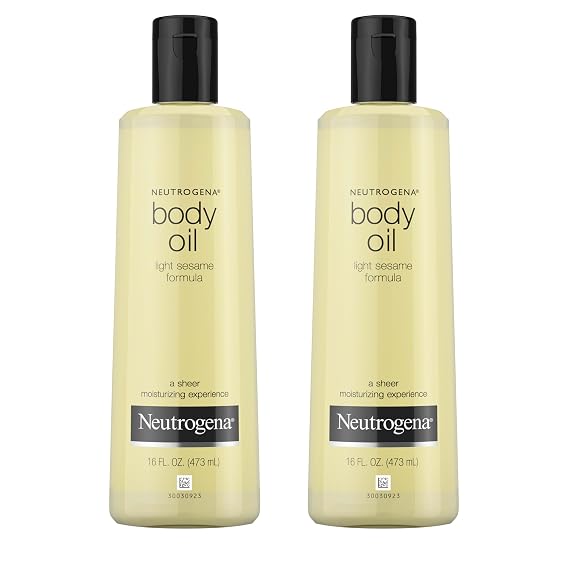 Neutrogena Body Oil Light Sesame Formula, Twin Pack, 16 fl oz