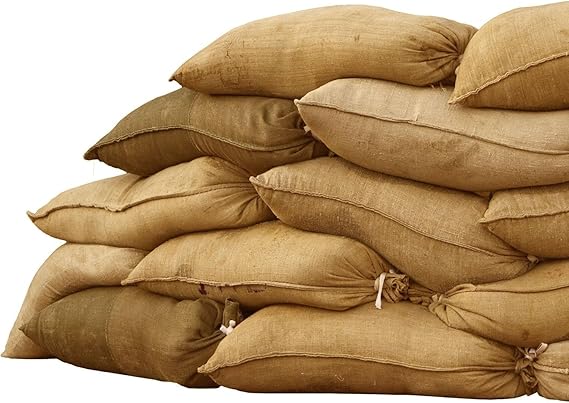 Sandbaggy Burlap Sand Bag - Size: 14" x 26" - Sandbags 50lb Weight Capacity - For Flooding, Flood Water Barrier, Tent Sandbags, Store Bags - Sand Not Included (1 Bag)