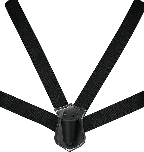 Double Strap Honor Guard Parade Flag Carrier Sling Carrying Belt Color Guard Flag Holder Black Web Nylon Harness Flagpole Holder