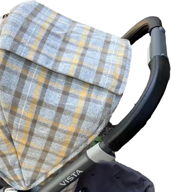 ベビーカーレザーアームレストハンドルカバー Uppababy Vista V1/V2ベビーカー対応 バンパースリーブケース バー保護カバー ベビーカーアクセサリー ママハンドルブラック