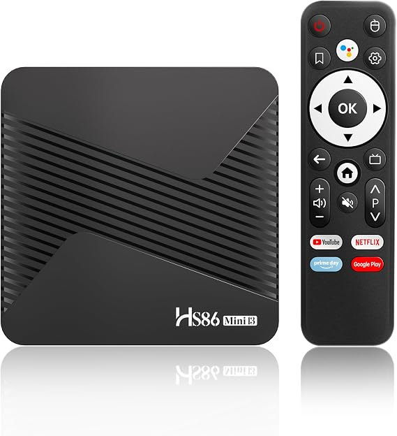 2026 Android 14 TV Box, Android Box 2GB RAM 16GB ROM RK3528A Quad-Core for Smart TV, 4K HD Video Decoding & HDR 10 Video Output ,Support WiFi6 2.4Ghz/5.0Ghz BT 5.0 TV Box