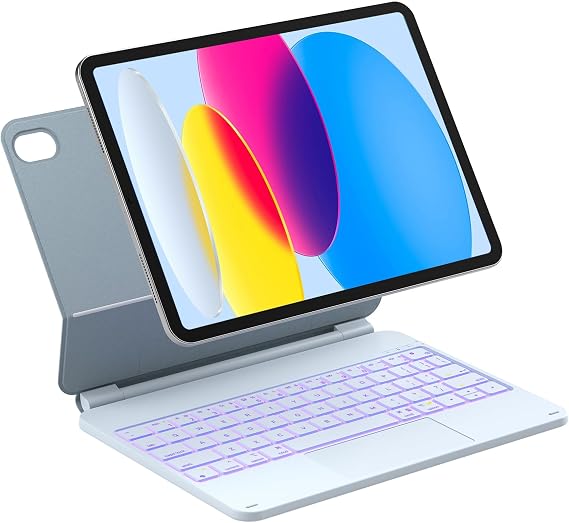 Inateck for iPad (A16) 11th/10th Case with Keyboard, Floating Cantilever