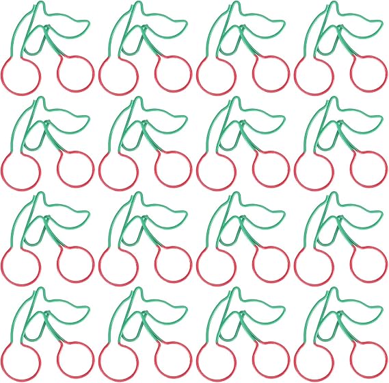 Oumefar 20PCS Metal Paper Clips Paperclips Bookmarks Planner Clip Cute Fruit Pin Unique Paper Clips Fruit Shaped 2Color Hanger Shape Paper Clips Bookmark for Office School Clips Accessories Gifts