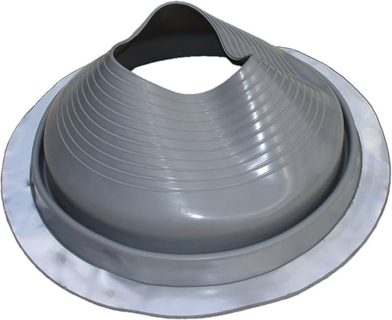 DekTite DF108G 7" to 13" Round EPDM Grey Roof Boot (1-Pack)