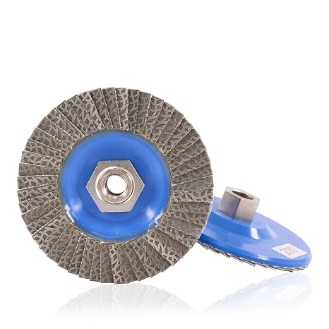 Z-LION 4.5 Inch Diamond Flap Disc 5/8-11" for Metal, Stone, and Ceramic Professional-Grade Grinding & Polishing Wheel for Angle Grinder, Heat-Resistant Design