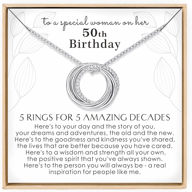 Birthday Gifts for Women Sterling Silver 30th 40th 50th 60th 70th 80th 90th Birthday Necklace For Her 3 4 5 6 7 8 9 Decade Jewelry 30 40 50 60 70 80 90 Years Old