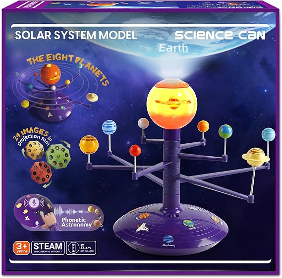 Science Can Solar System for Kids, Talking Astronomy Solar System Model Kit
