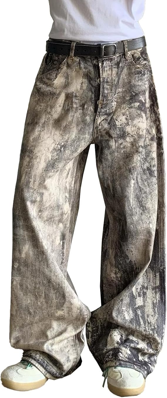 Y2k Baggy Jeans Loose Fit Loose Fit Denim Streetwear Jeans Washed Denim Hip Hop