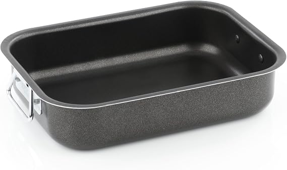 Barazzoni 80215503023 Roasting or Lasagne Pan in Coated Aluminium 30 x 22 cm