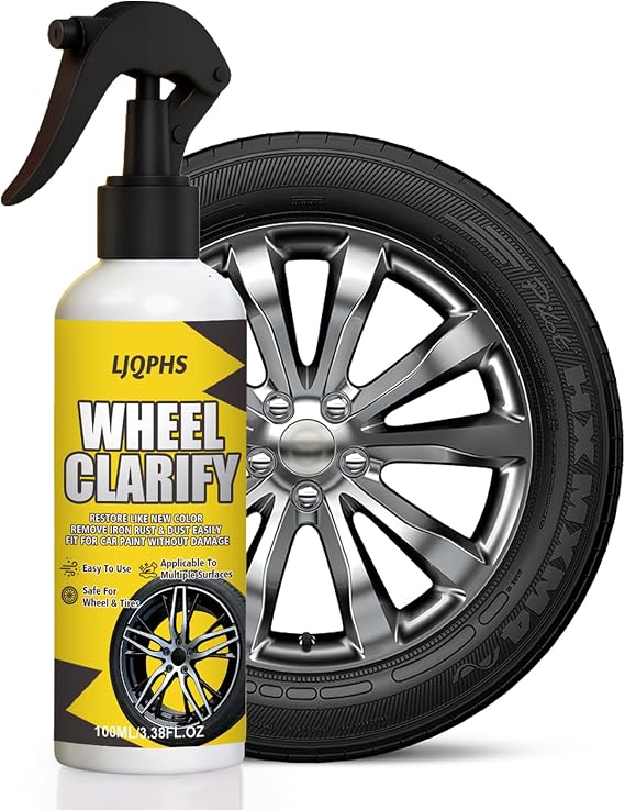 Car Wheel and Tire Cleaner Spray, Brake Dust Remover, 3.38 Fl Oz