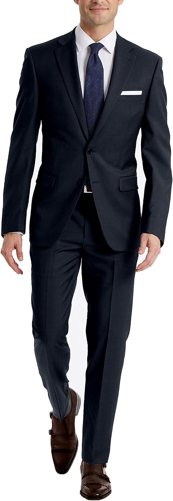 Calvin Klein Men's Slim Fit Suit Separates, Navy, 32W x 34L
