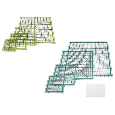 Quilting Rulers,LINXIAO 8 Square Quilting Templates Acrylic Rulers
