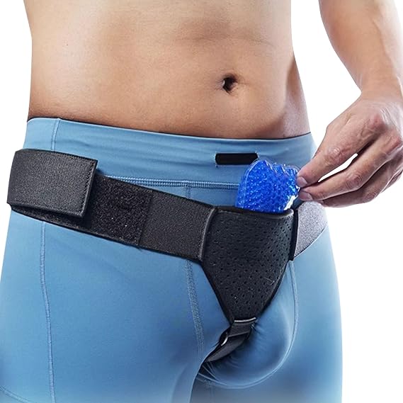 Hernia Belt for Men Inguinal Left/Right - Uses Cold and Hot Compresses to Relieve Pain, Hernia Belts for Men and Women, Adjustable