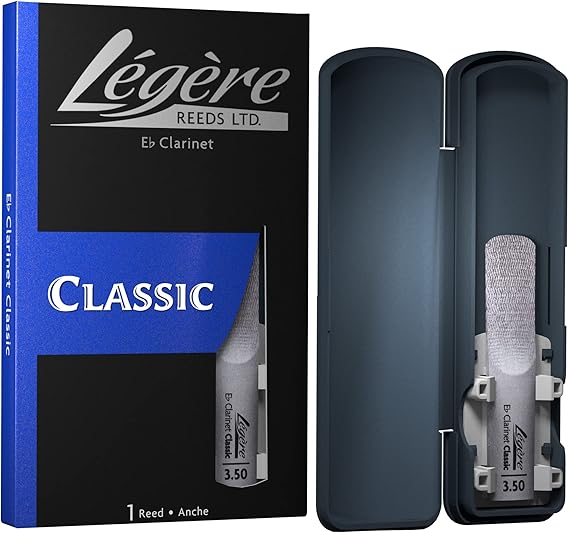 Legere Reeds - Eb Clarinet Reed, Classic, Strength 3.50 (EBC3.50) - Premium Synthetic Woodwind Reed