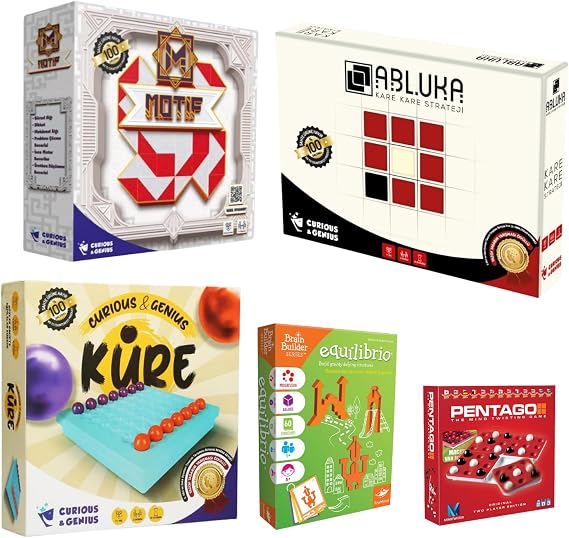 Esmay İlkokul Zeka Oyunları Turnuva Seti (YENİ) (abluka oyunu-küre oyunu-pentago-equilibrio-motif oyunu) gnsRKFaz46