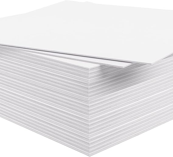 Mat Board Center 4x6 White Uncut Mat Boards, Pack of 50