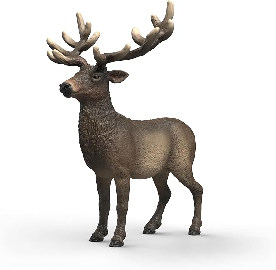 Schleich Wild Life - Elk Toy Figurine - Kids Ages 3+ | 14992 | Wild Animal Figurine, Realistic Animal Toys, Safari Toy for Boys and Girls, Screen-Free Imaginative Pretend Play, Montessori