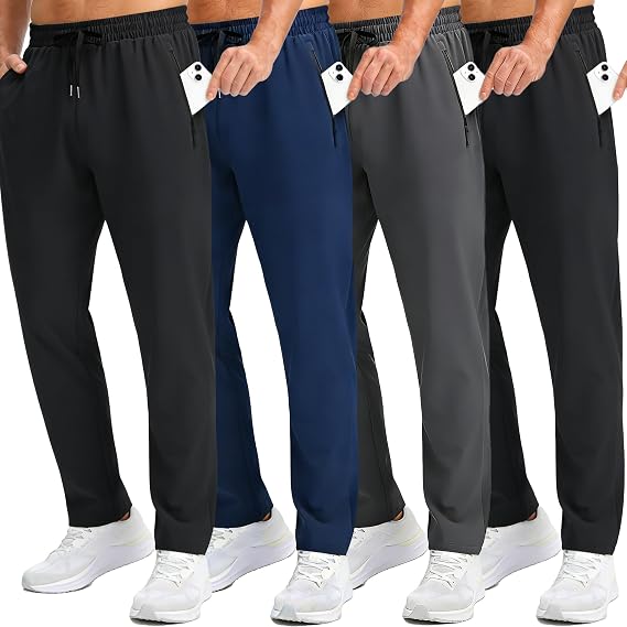 OYGSieg 4 Pack Men's Athletic Sweatpants S