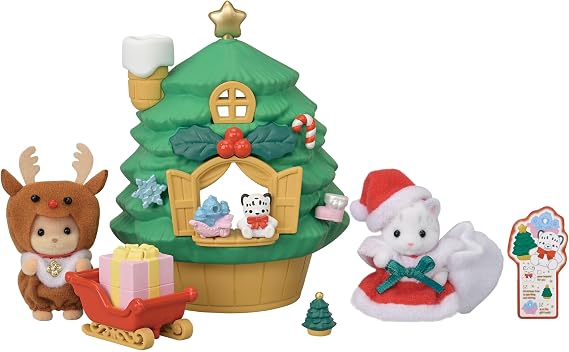 Sylvanian Families - 5822 Baby Santa's Christmas Tree House - Dollhouse Playsets