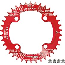BESNIN Chainring 104 BCD Chainring 30T 32T 34T 36T 38T 40T 42T 44T 46T 48T 50T 52T Narrow Wide Tooth Round Chainring for 7/8/9/10/11/12 Speed MTB BMX Road Bike