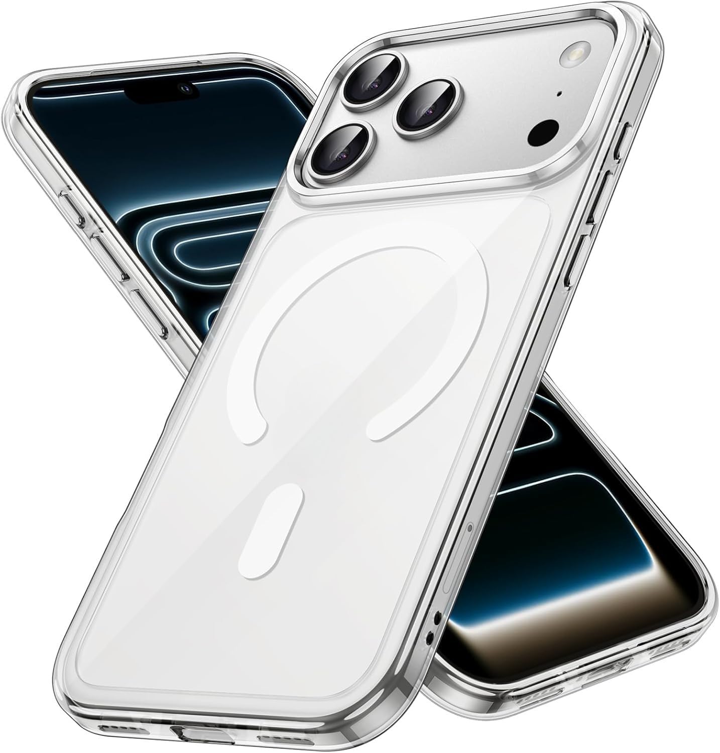 MADNOVA Phone Case Compatible with Apple iPhone 17 Pro Max Phone Case Compatible with Magsafe with Transparent Camera Protection