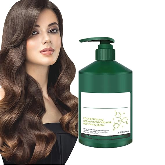 Polypeptide And Keratin Scorched Hair Restoring Cream,Polypeptide Keratin Care Cream,Polypeptide Keratin Hair Cream,Polypeptide Keratin Hair Treatment Hydrating Smoothing Damage Repair Cream (1PCS)