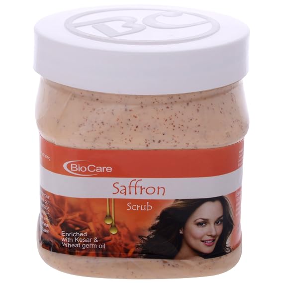 Biocare Saffron Scrub Enriched With Kesar And Wheatgerm Oil, 500ml