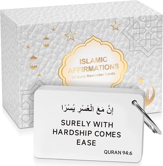 Ramadan Gift, 30 Daily Quran Affirmation Cards, Eid Decor