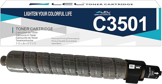 LCL MP C3001 C3501 Black Toner Cartridge 841578 Replacement for Ricoh Aficio MPC3001 MPC3501 Lanier LD630 LD635 Savin C9130 C9135 Printer (1-Pack)