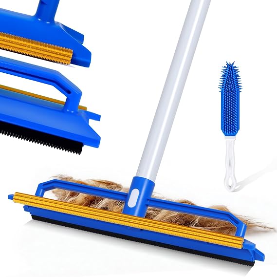 Topmart Carpet Rake with 60" Long Adjustable Handle