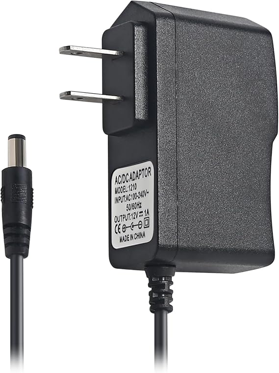 DMX Controller 12V DC Power Adapter, 12V Guitar Pedal Power Supply, 12 Volt 1000mA Charger Cord for Piano Keyboard, Guitar Effects Pedals Adapter Center Negative