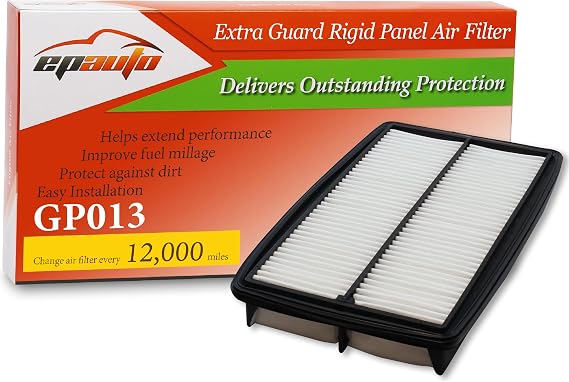 EPAuto GP013 (CA10013) Engine Air Filter Replacement for Honda and Acura | Compatible with Honda Odyssey (2005-2010), Pilot (2009-2015), Acura MDX (2007-2009)