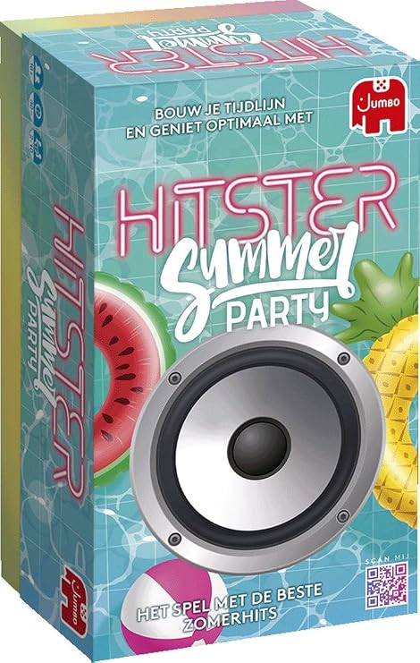 Hitster Summer Party, Music Game, Action Game, Adult Board Game, Music Game, Card Game from 16 Years, 2-10 Players, Party Game, Dutch (BNL)