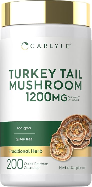 Carlyle Turkey Tail Mushroom Capsules | 200 Count