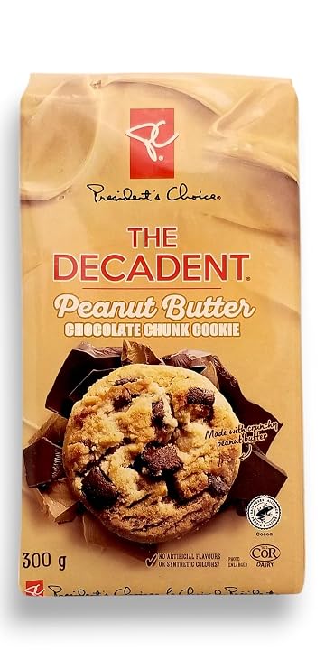 President's Choice The Decadent Peanut Butter Chocolate Chunk Cookie 300g {Imported from Canada}