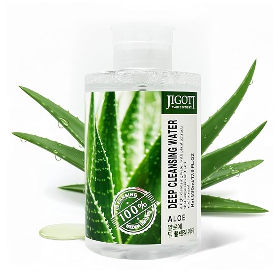Jigott - Aloe Deep Cleansing Water 17.92FL OZ/530ml