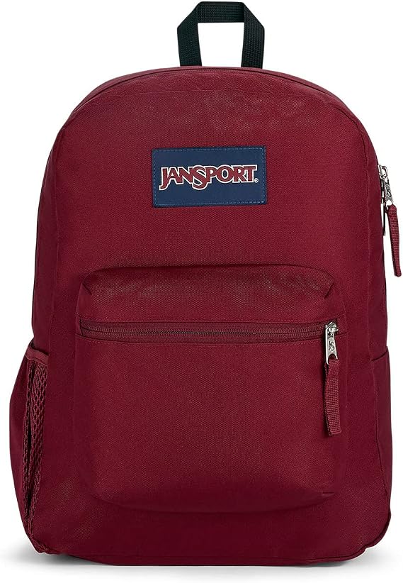 JanSport Cross Town Backpack Russet Red One Size, Cross Town Russet Red, Free size