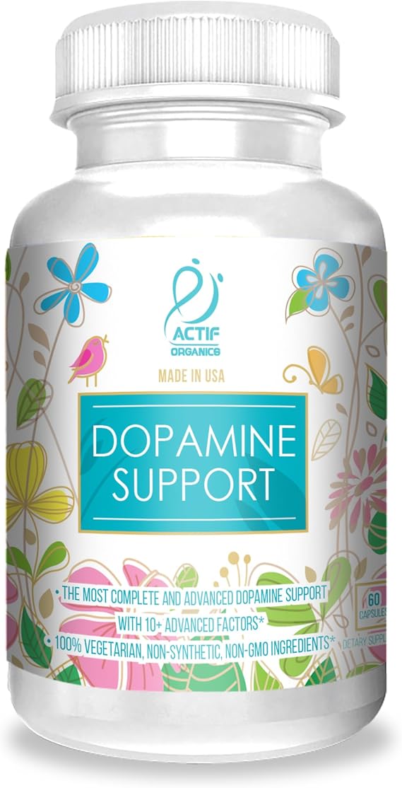ACTIF Dopamine Boost with 10+ Advanced Factors for Energy and Motivation Support Non GMO, Made in USA, 60 Count