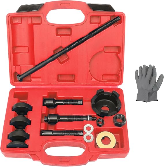 ReluxGo Wheel Bearing Puller Removal Motorcycle Tool Kit for Harley Davidson, Wheel Bearing Removal and Installation Tool for 3/4" 1" 25mm Bearings for Hogs from 2000, Wheel Bearing Press (Red)