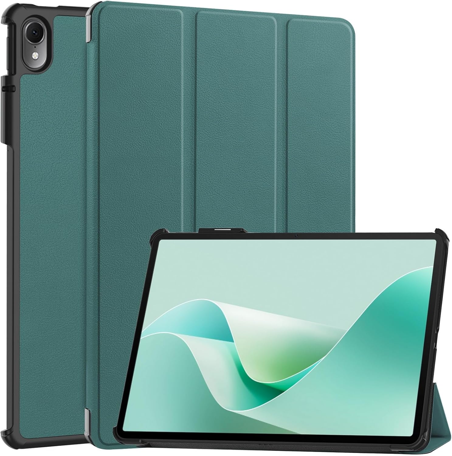 Case for Huawei MatePad 11.5 SHuawei MatePad 11.5-inch S Released 2024, Folio Slim Smart Cover Lightweight Hard Shell Protective Case with Multi-Angle Stand -Dark Green