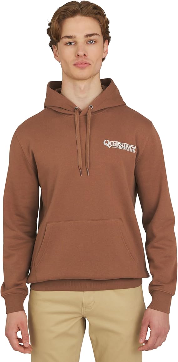 Quiksilver Men's Regular Fit Super Soft Fleece Midweight Pullover Hooded Sweatshirt