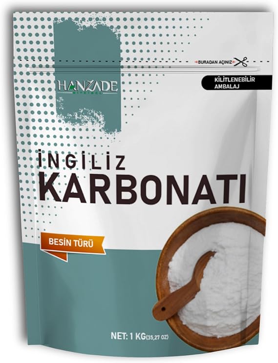 Hanzade Herbal English Carbonate 1 KG Sodium Bicarbonate Nutrition Type Without Additives