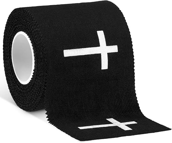 Geiserailie Christian Cross Athletic Tape Religious Sport Wrap,Black