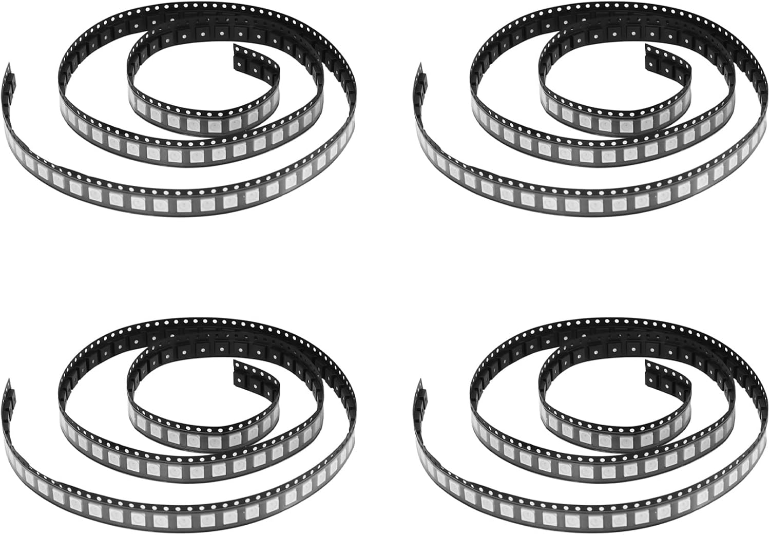 400pcs WS2812B RGB LED Chip 5050SMD White PCB WS2812 Individually Addressable Chip Pixel DC5V