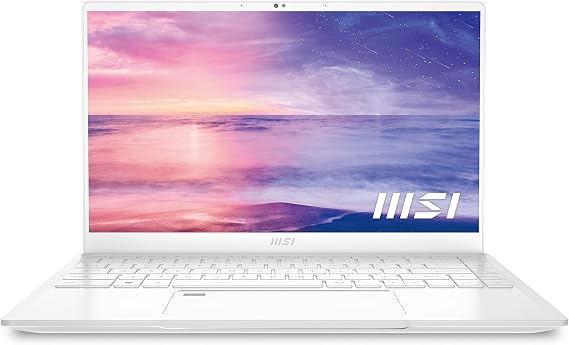 MSI Prestige 14 A11SC-208CA White 14" FHD Ultra Thin and Light Professional Laptop Intel Core i7-1195G7 GeForce GTX1650 Max-Q 16GB DDR4 512GB NVMe SSD Win11