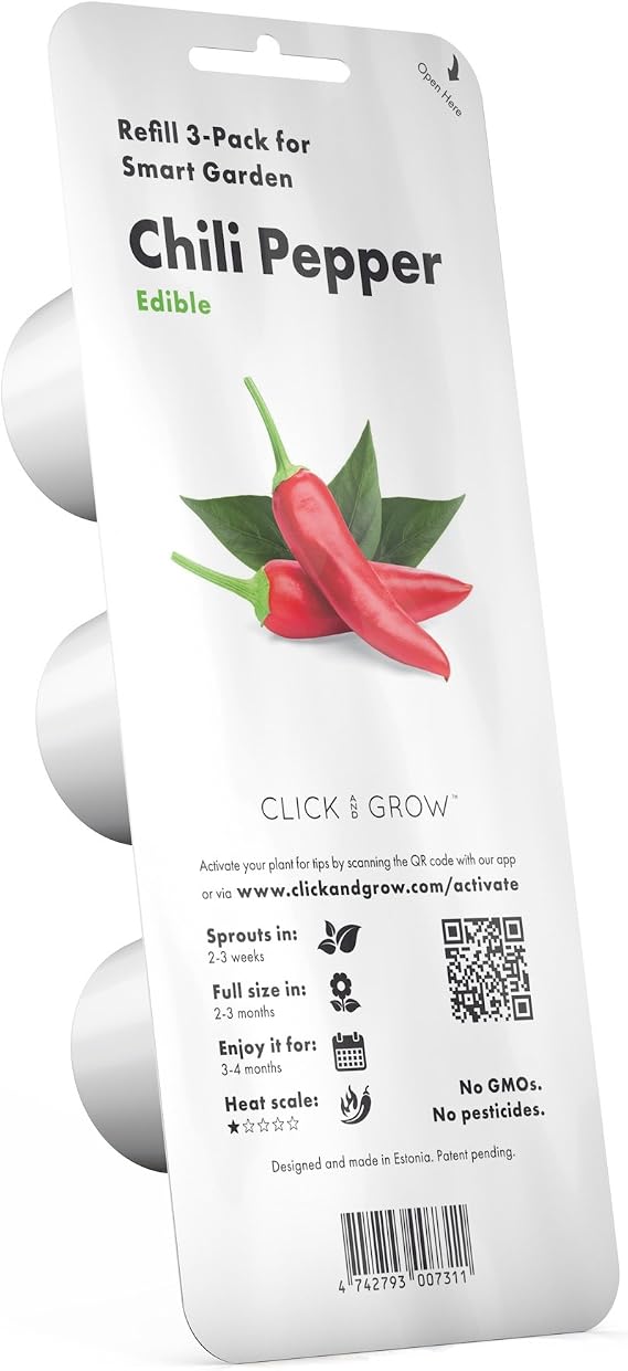Click and Grow Chili Pepper Plant Pods, 3-pack